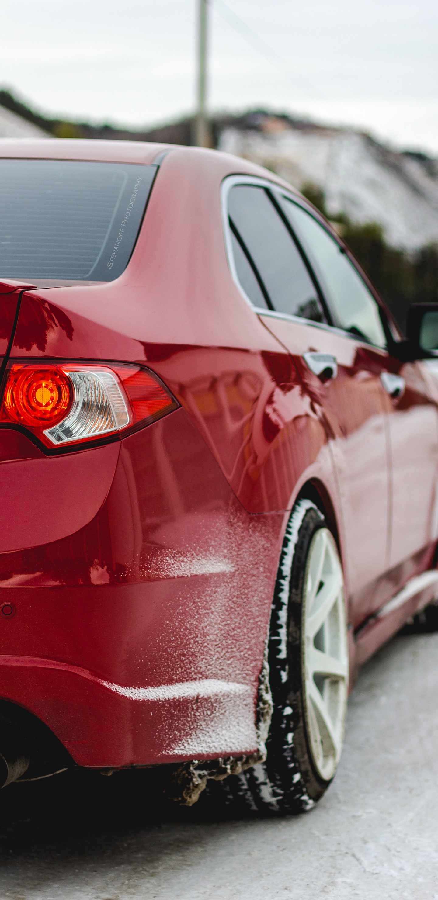 Обои шина, спорткар, бампер, Литые диски, обод в разрешении 1440x2960