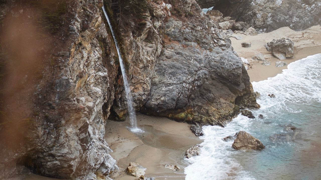 Обои рок, формирование, вода, геология, водоток в разрешении 1280x720