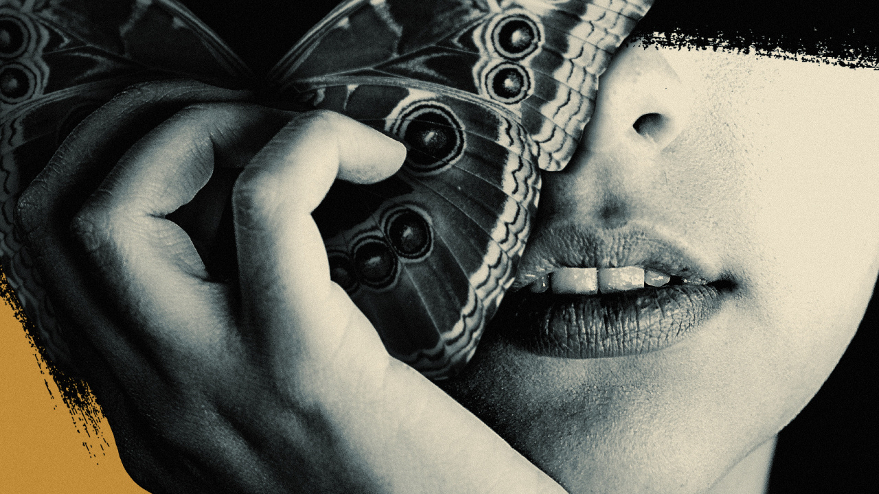 Обои девушка, визуальное искусство, губа, бровь, плечо в разрешении 1280x720