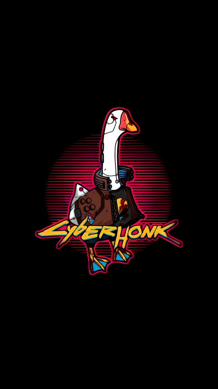 Обои черный, Киберпанк, амолед, футболка, возиться с сигналом, ты получишь бонк в разрешении 720x1280