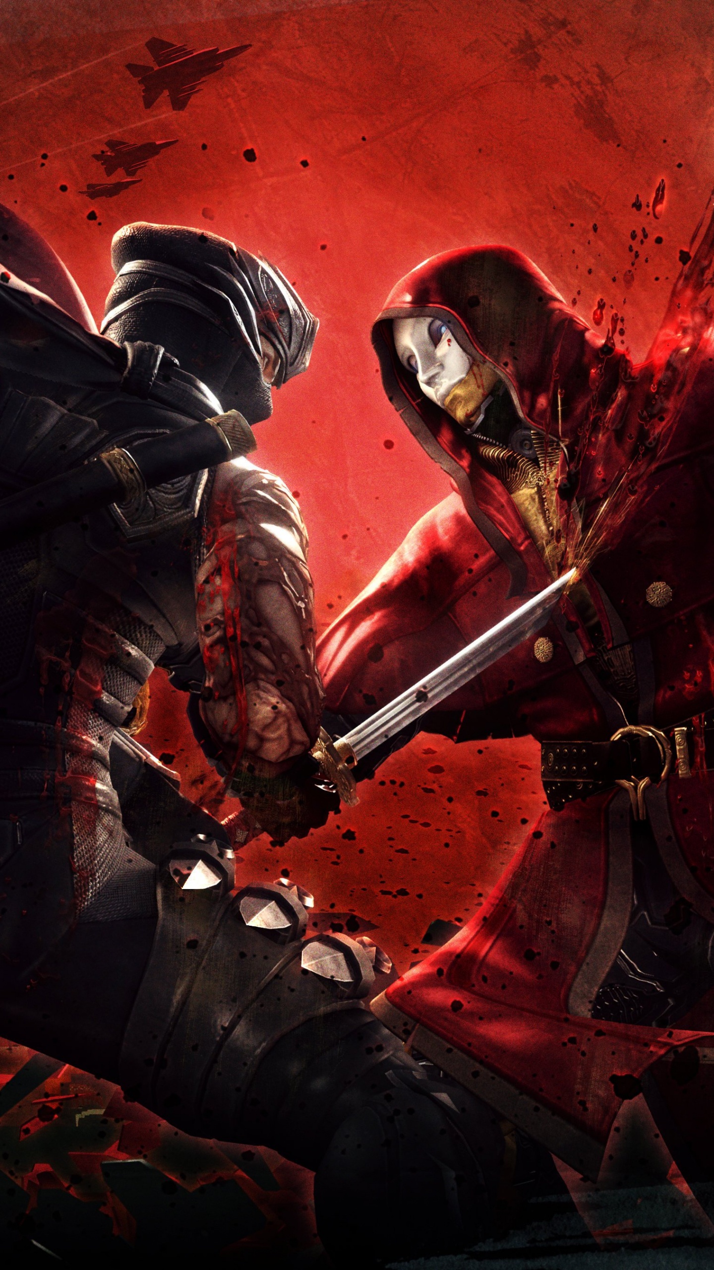 Обои ниндзя гайден, ниндзя гайден 3, ниндзя гайден второй, Ниндзя Гайден 3 Бритвы Края, Рю хаябуса в разрешении 1440x2560