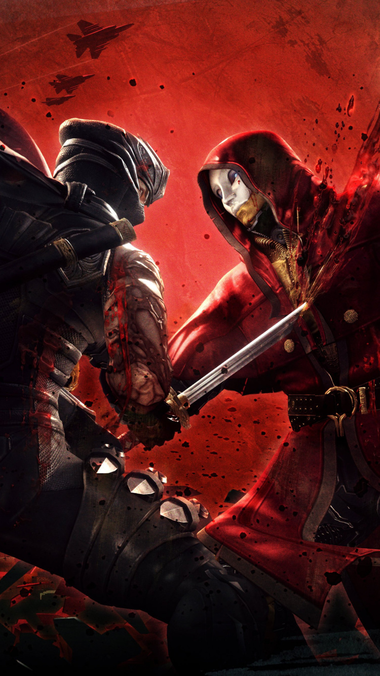 Обои ниндзя гайден, ниндзя гайден 3, ниндзя гайден второй, Ниндзя Гайден 3 Бритвы Края, Рю хаябуса в разрешении 750x1334