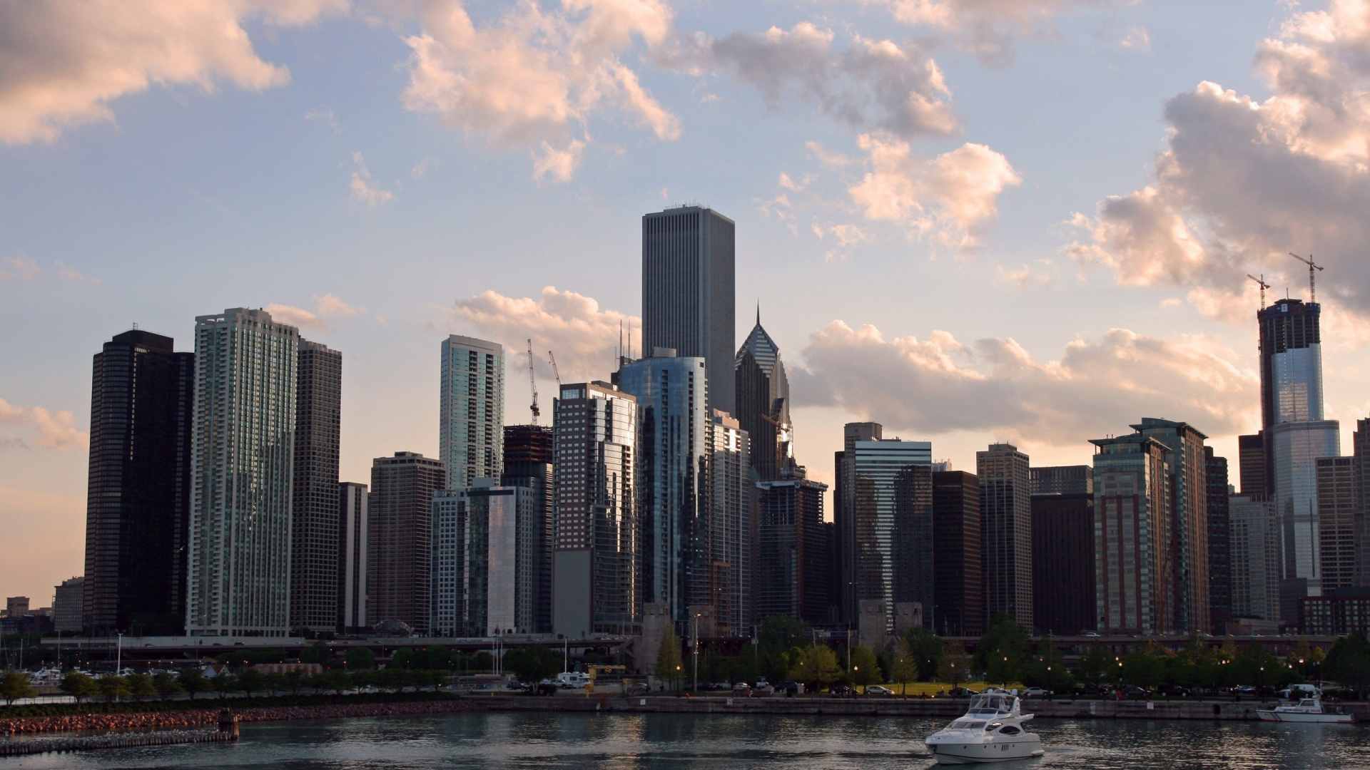 Обои Атланта, город, городской пейзаж, линия горизонта, небоскреб в разрешении 1920x1080