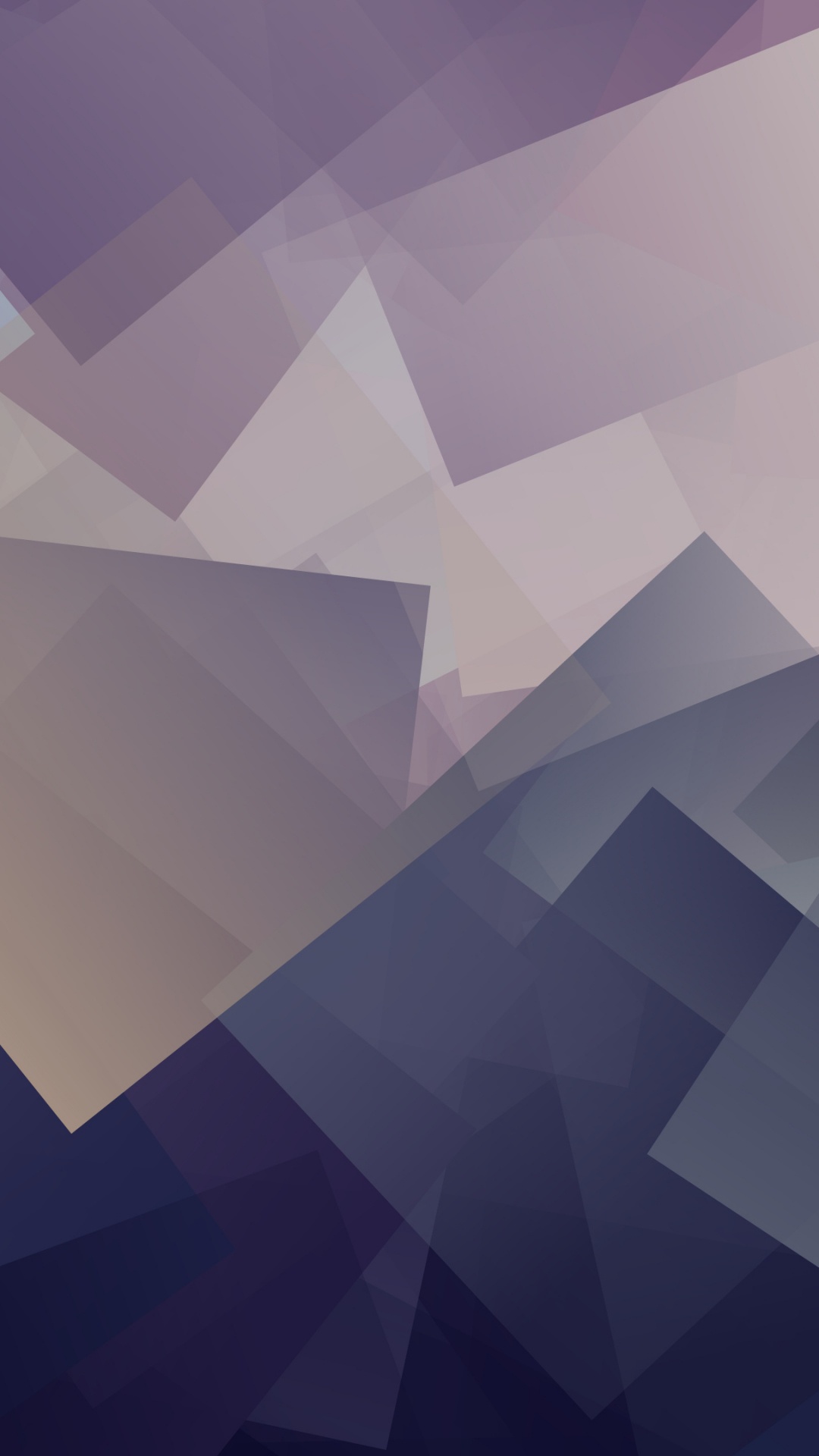 Обои куб, синий, пурпур, треугольник, линия в разрешении 1080x1920