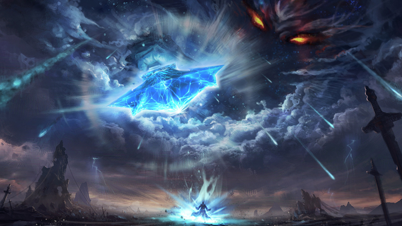 Обои рисование, космос, темнота, атмосфера, арт в разрешении 1280x720