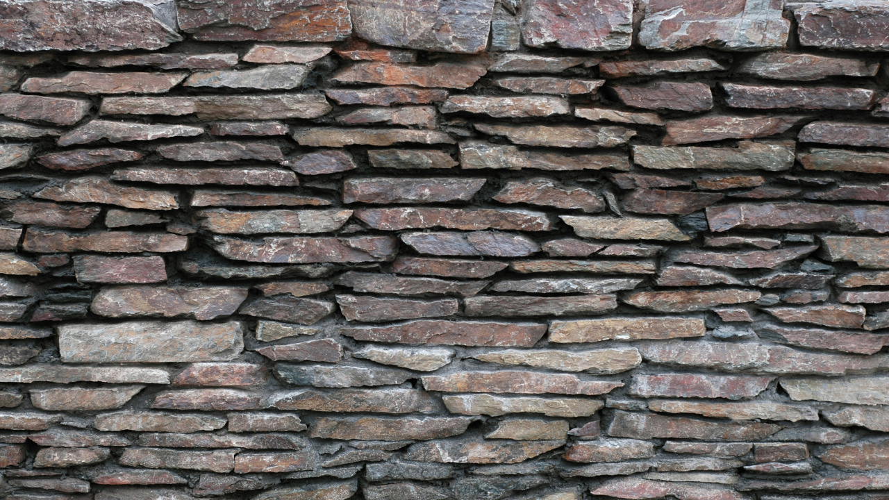Обои кирпичная кладка, каменная стена, кирпич, стена, каменщик в разрешении 1280x720