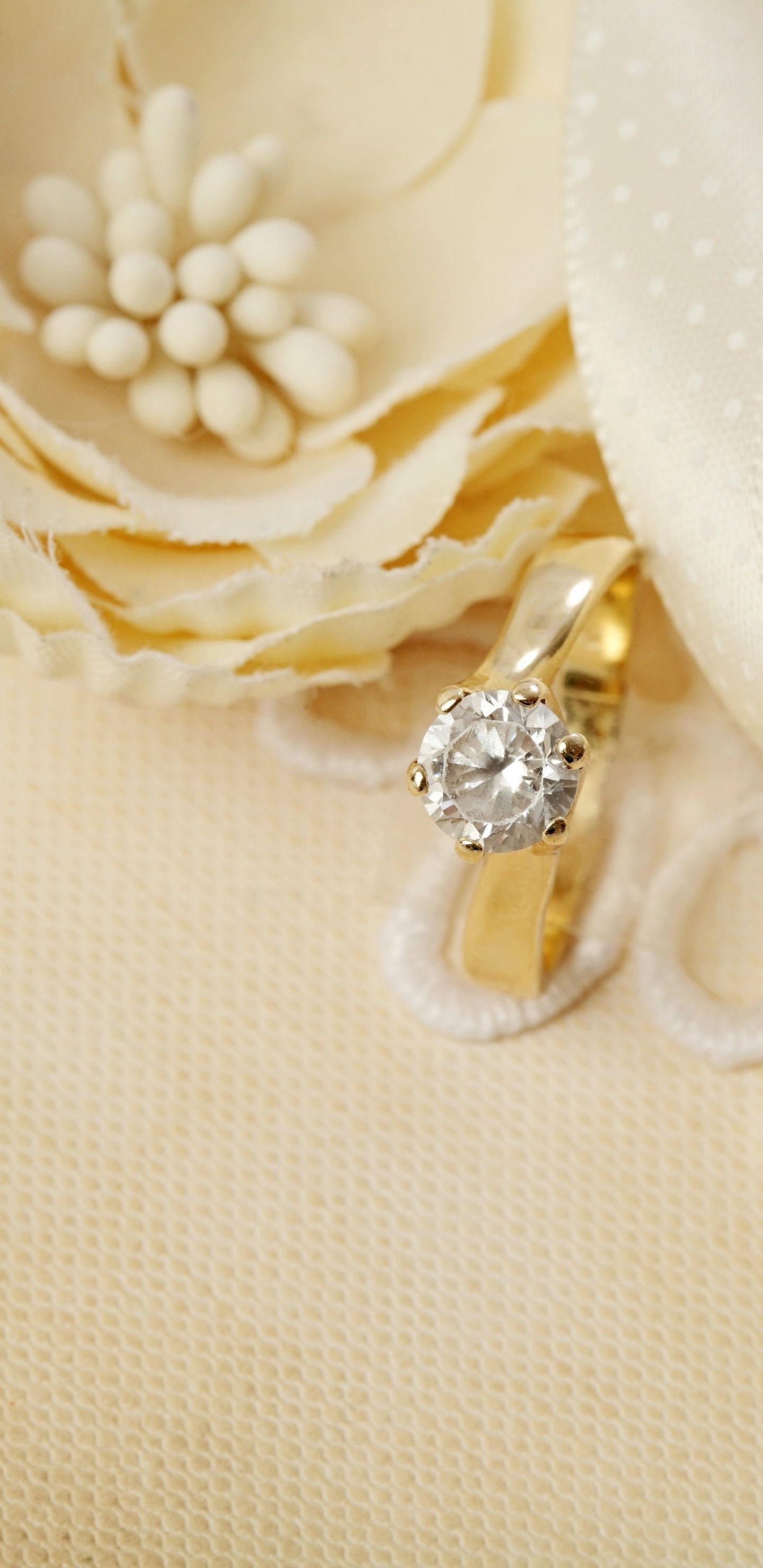 Обои обручальное кольцо, свадьба, кольцо, модный аксессуар, ювелирные изделия тела в разрешении 1440x2960