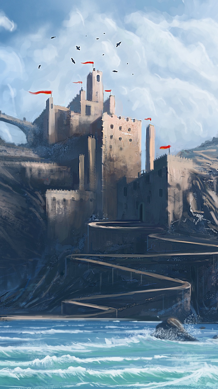 Обои корабль, судно, океан, линейный корабль, Песнь льда и огня в разрешении 720x1280