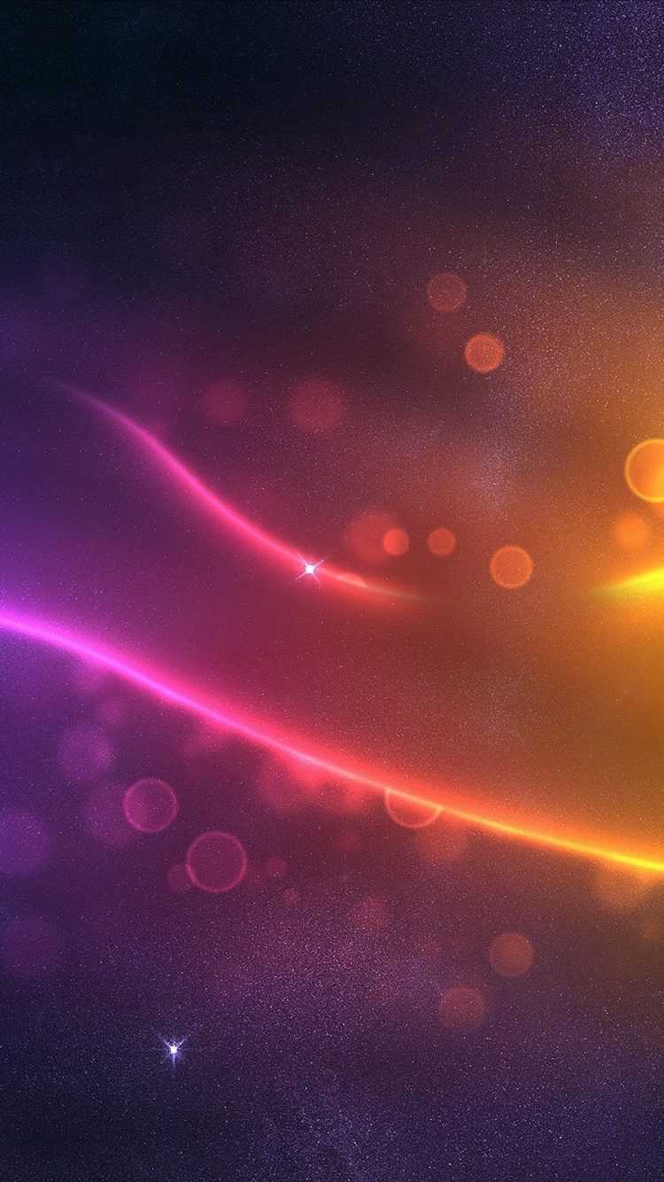 Обои свет, космос, космическое пространство, атмосфера, графика в разрешении 750x1334