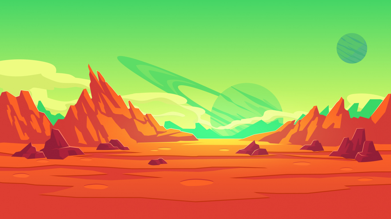 Обои Оранжевый цвет, психология, экорегион, природный ландшафт, склон в разрешении 1366x768