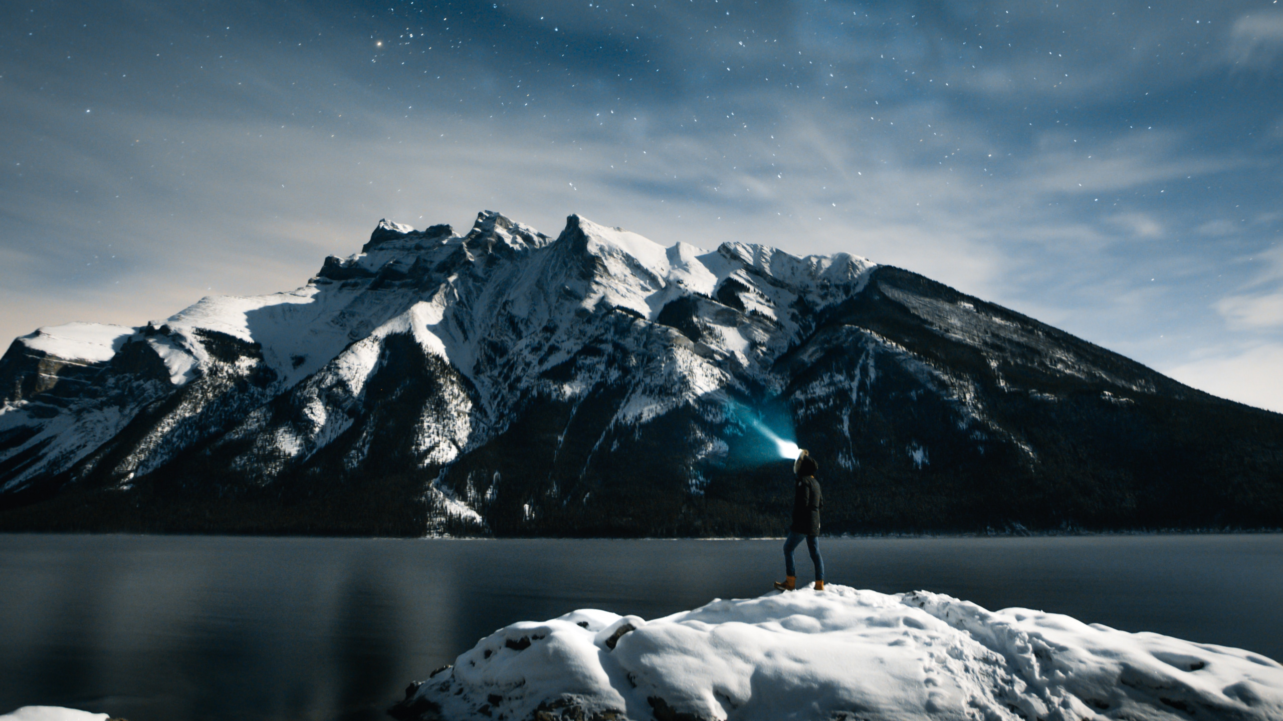 Обои природа, гора, горный рельеф, атмосфера, горный хребет в разрешении 2560x1440