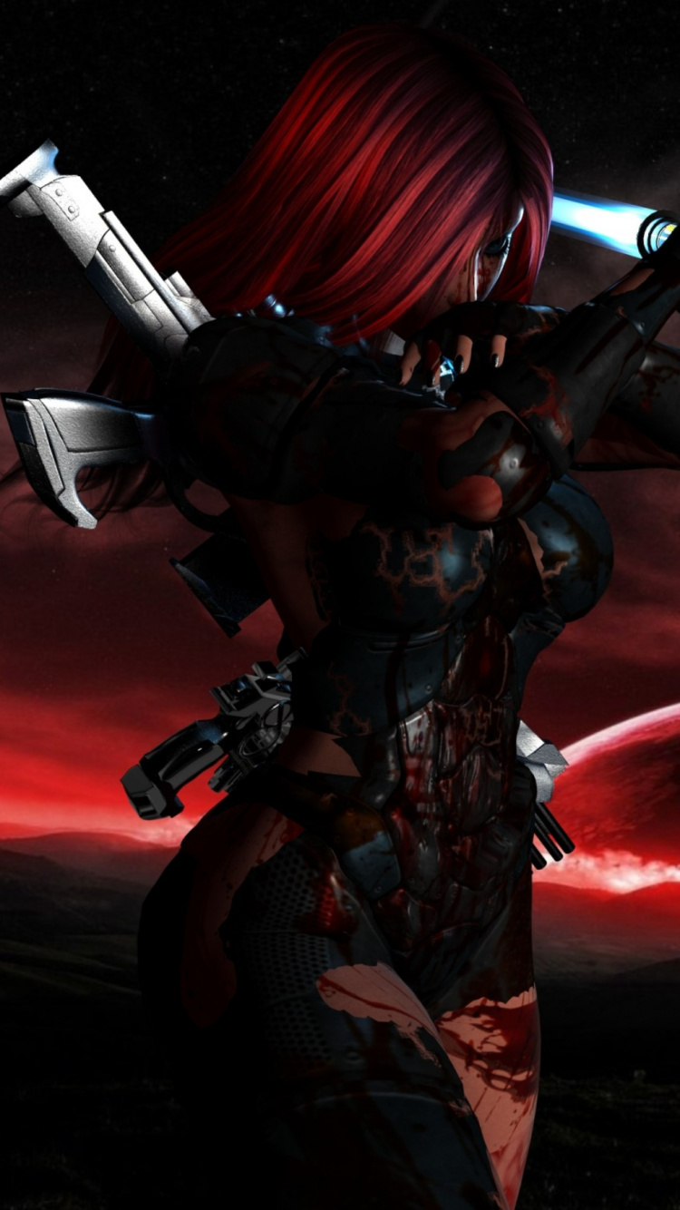 Обои темнота, событие, арт, кармин, игра-боевик в разрешении 750x1334