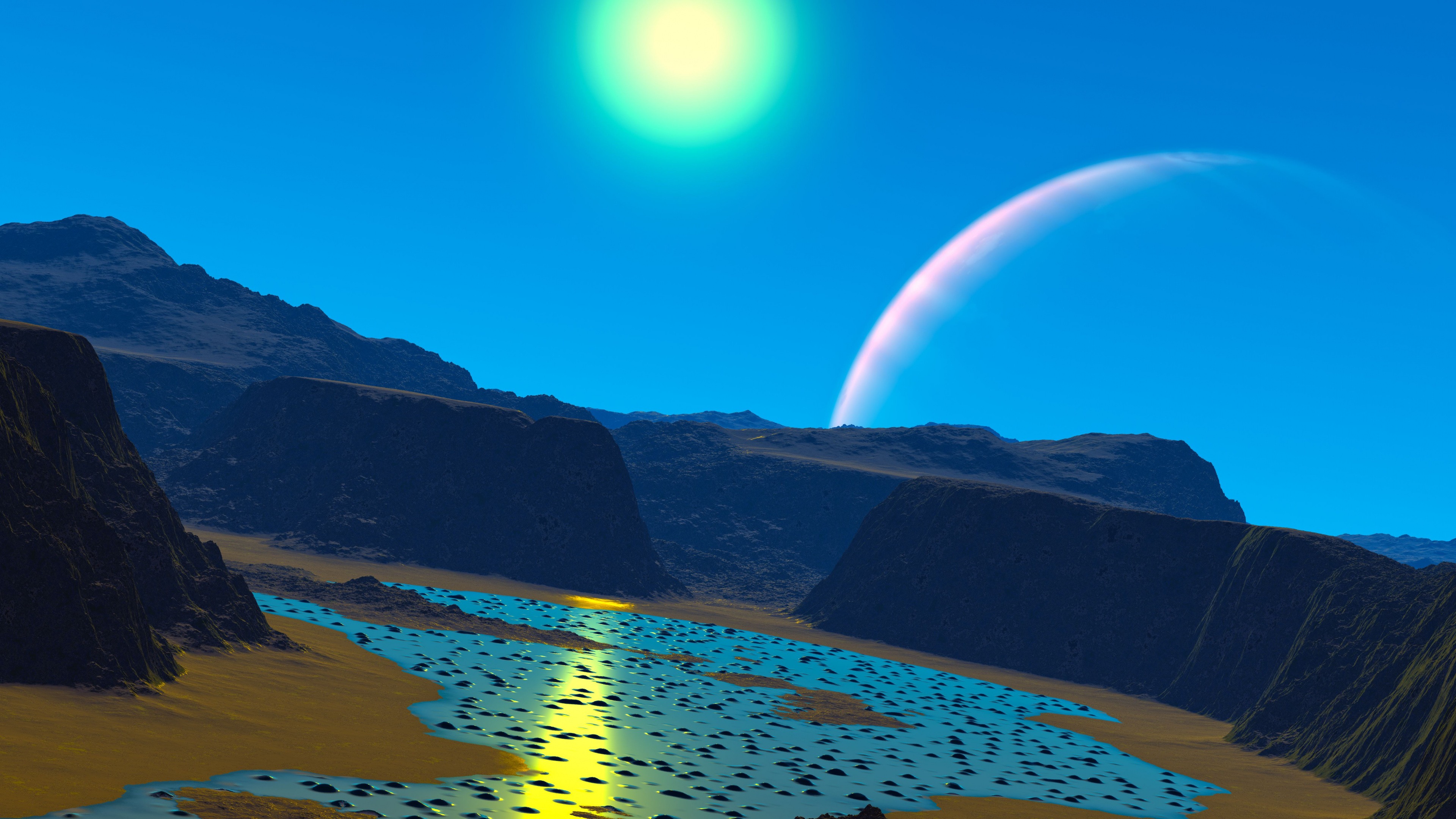 Обои вода, гидроресурсы, дневное время, пейзаж, море в разрешении 3840x2160