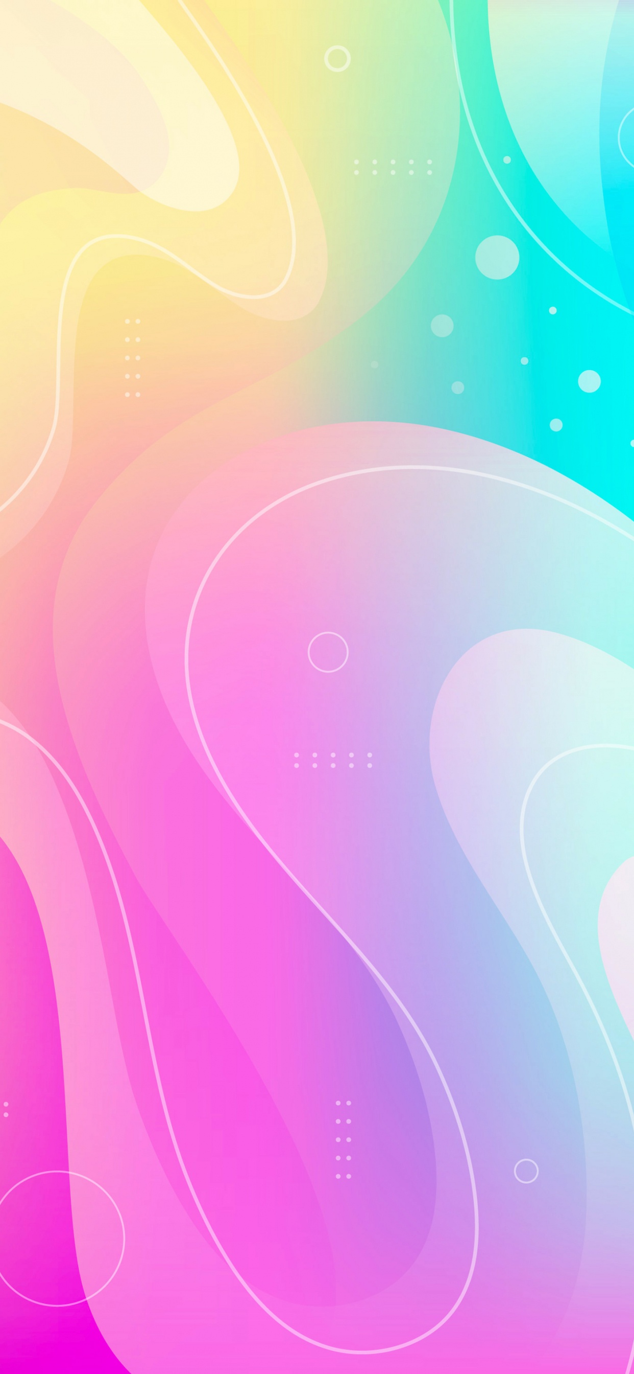 Обои Оранжевый цвет, цветной, графический дизайн, графика, красочность в разрешении 1242x2688