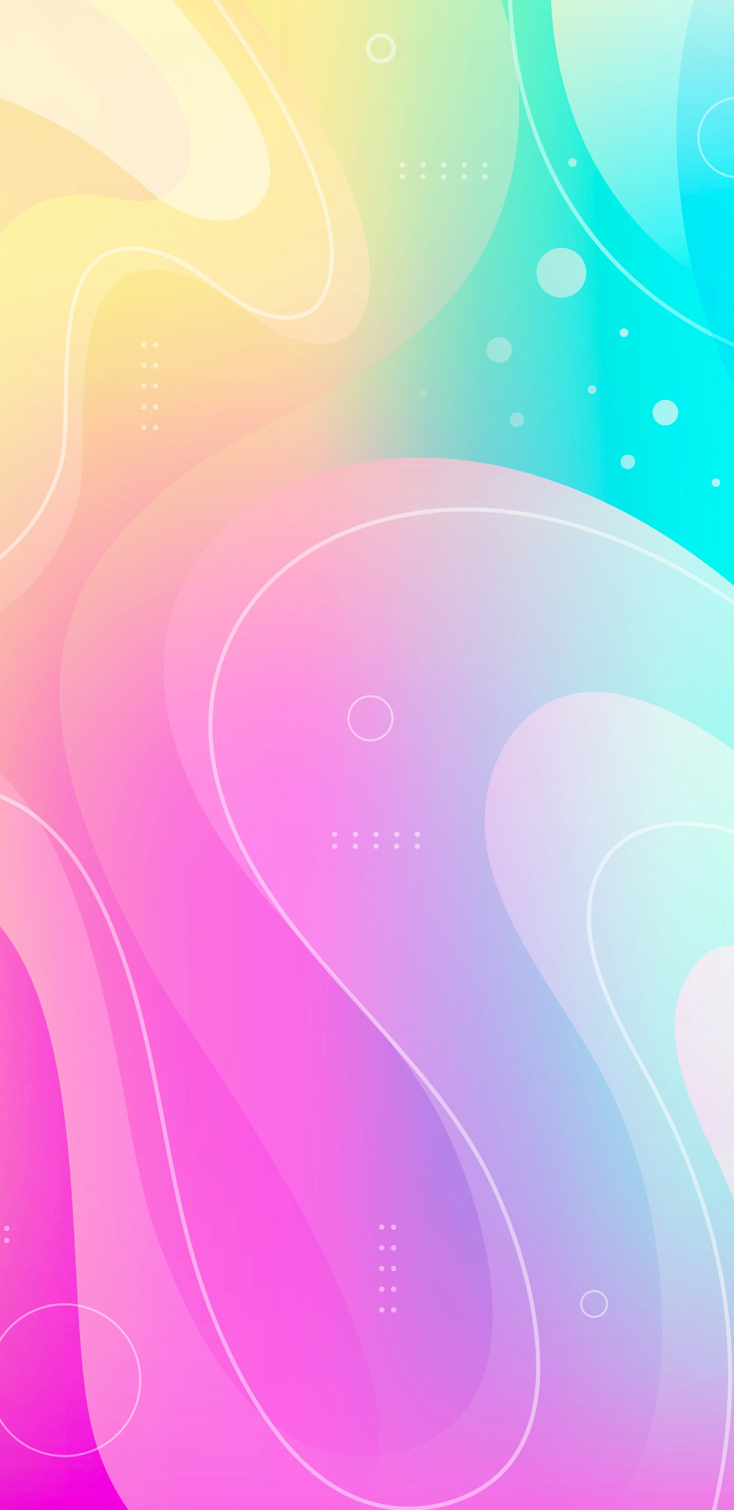 Обои Оранжевый цвет, цветной, графический дизайн, графика, красочность в разрешении 1440x2960