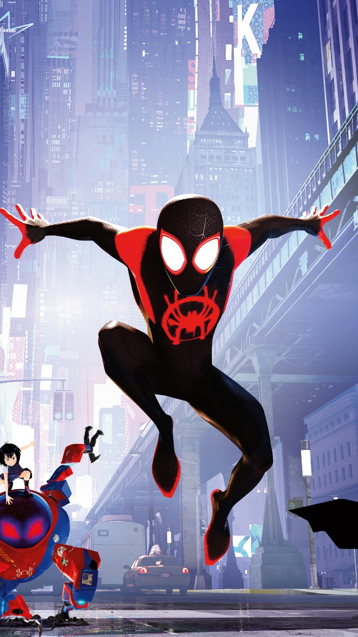 Обои человек-паук, Человек-паук: Через вселенные, Танцор, уличный танец, хореография в разрешении 720x1280