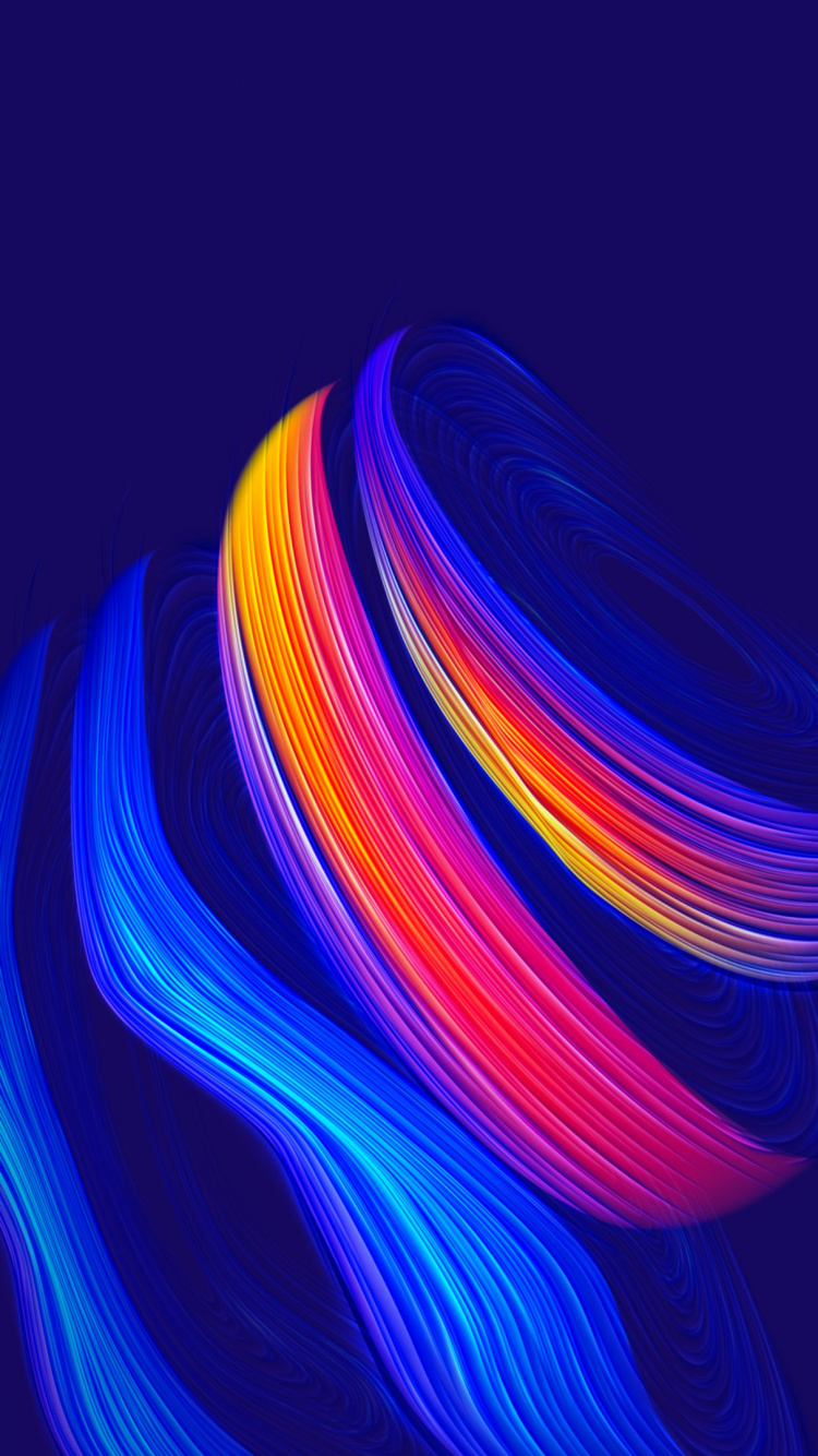 Обои свет, абстракция, лазурный, пурпур, Визуальный эффект освещения в разрешении 750x1334