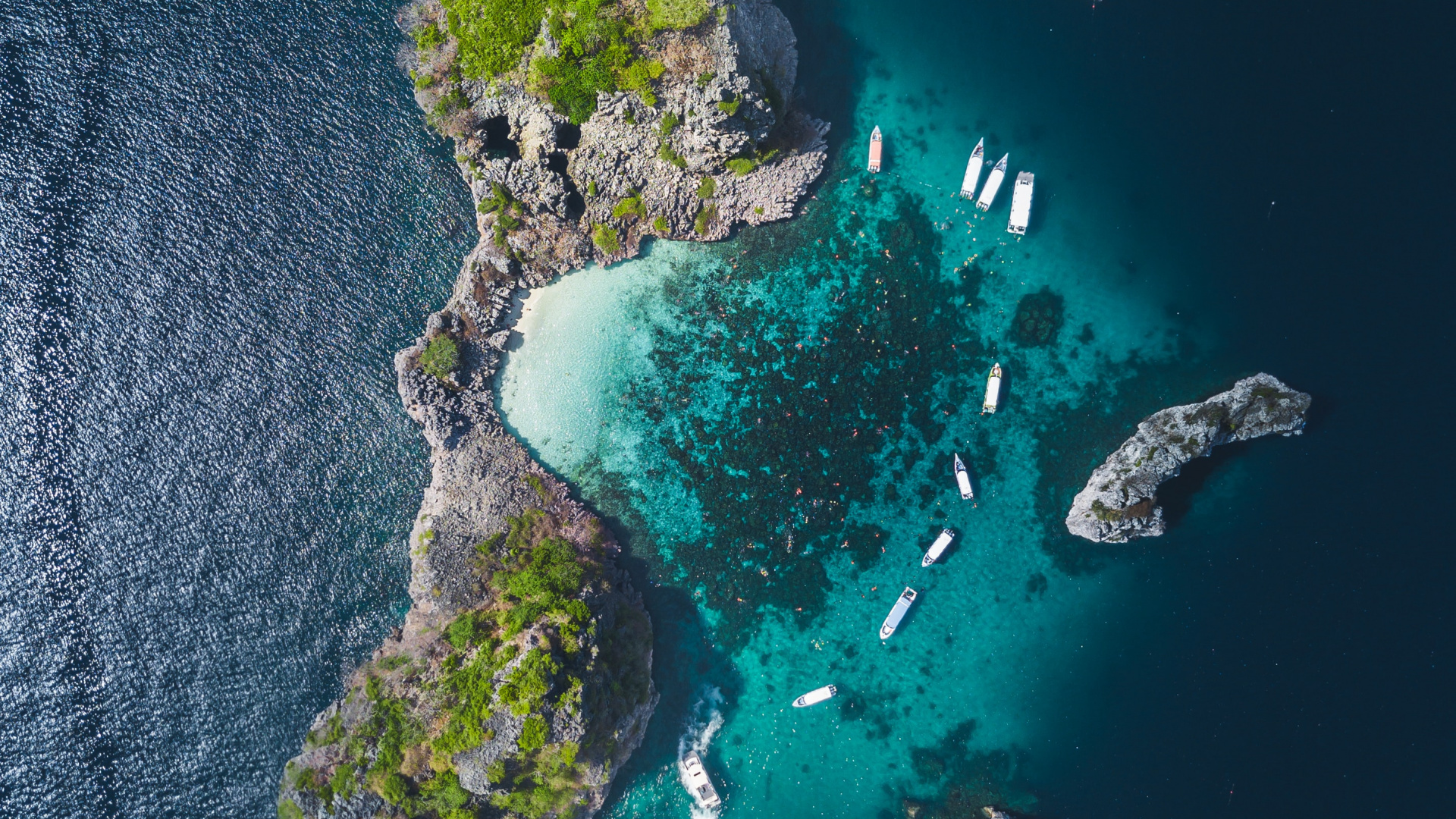 Обои Остров, архипелаг, прибрежные и океанические рельефы, мир, земля в разрешении 1920x1080