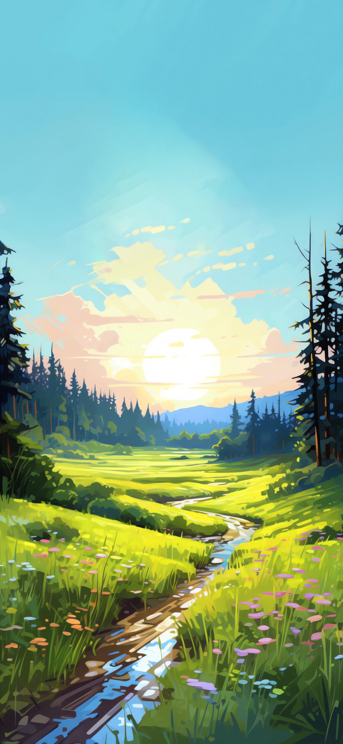 Обои природа, облако, растение, экорегион, Люди в природе в разрешении 1125x2436