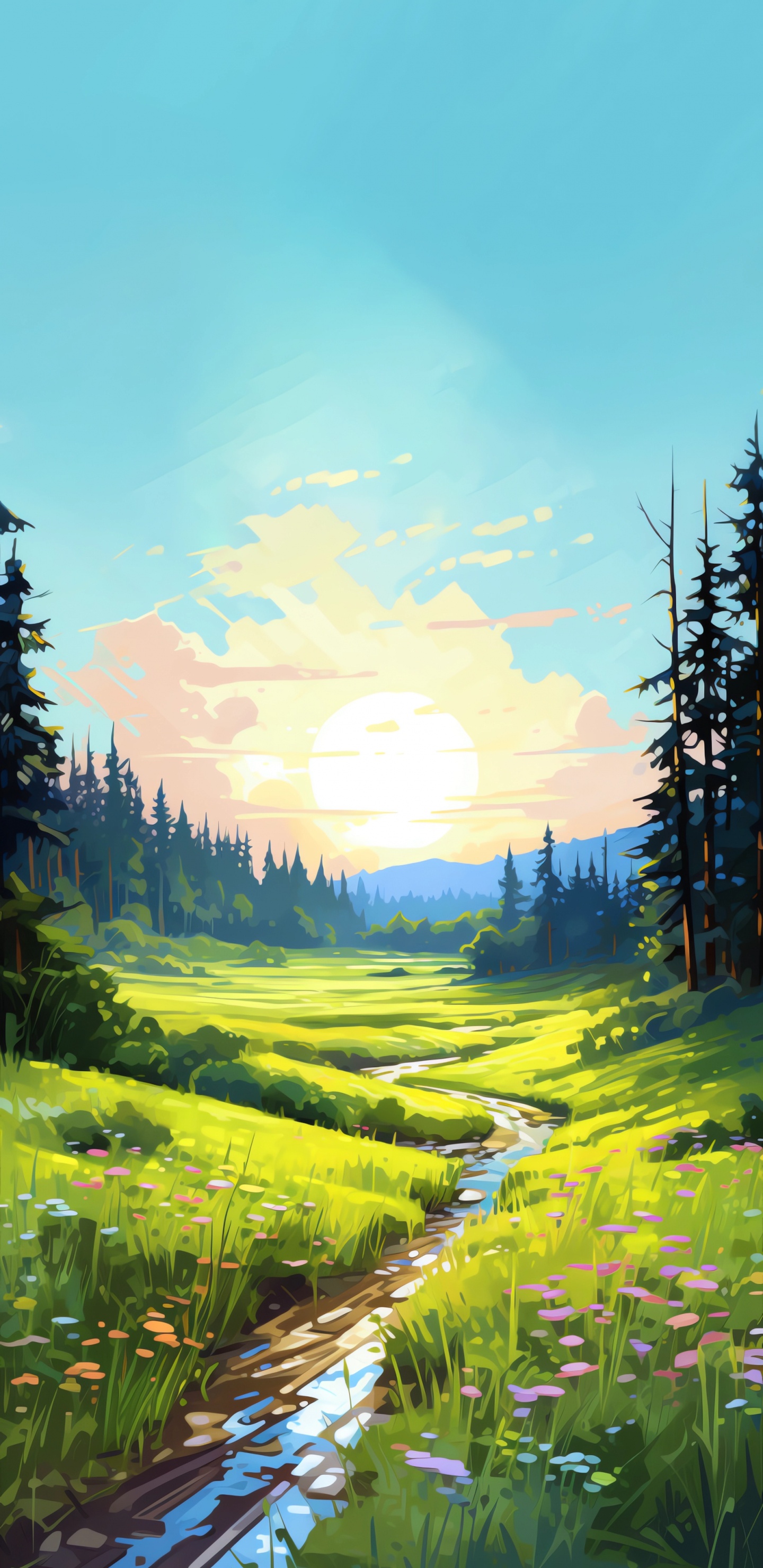 Обои природа, облако, растение, экорегион, Люди в природе в разрешении 1440x2960