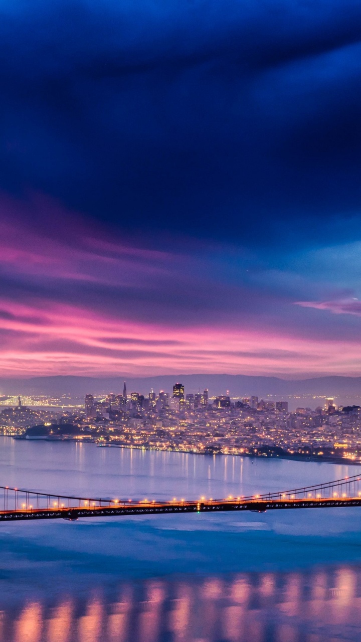 Обои облако, горизонт, послесвечение, закат, небо в разрешении 720x1280