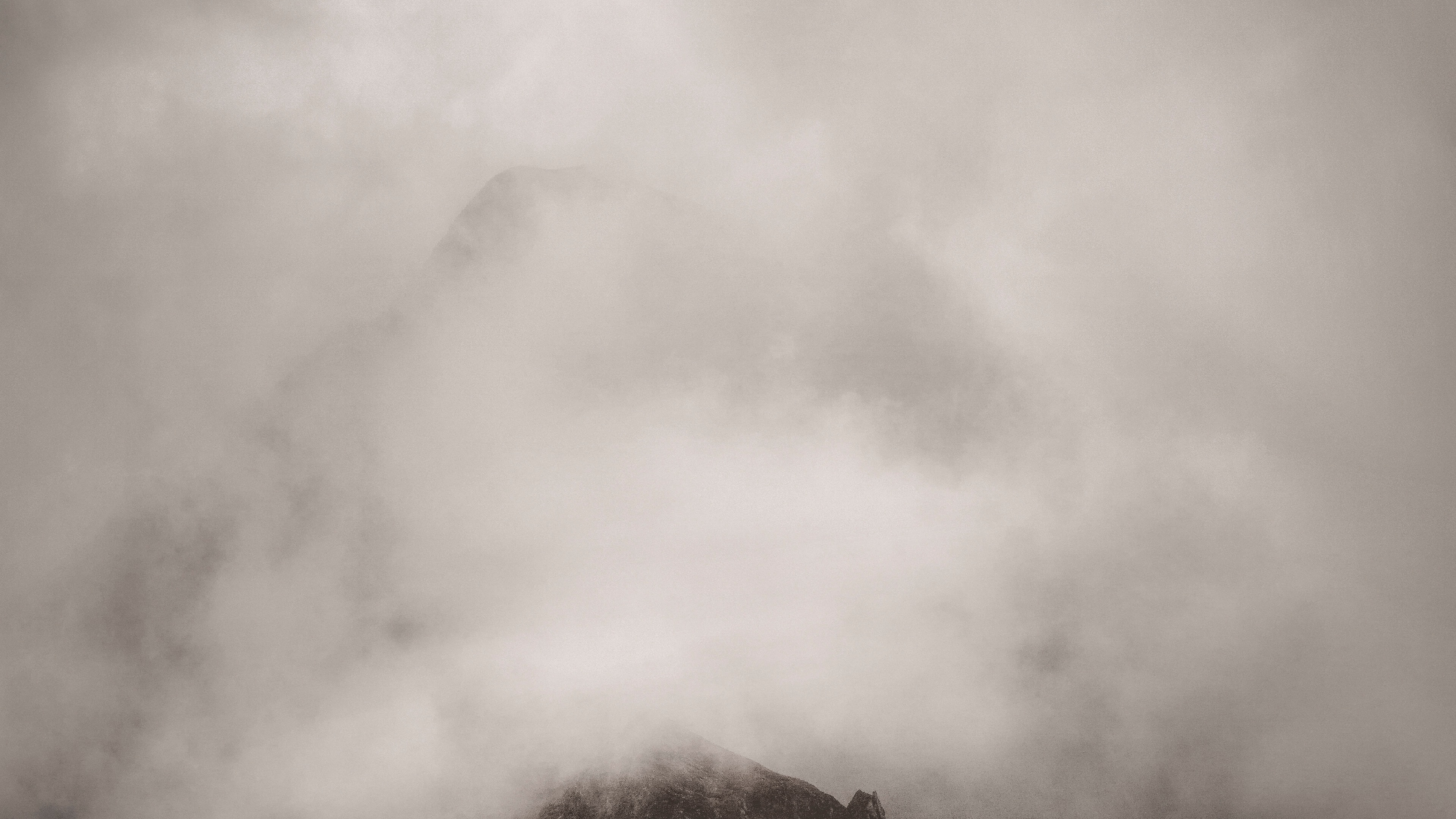 Обои горный хребет, облако, атмосфера, холм, нагорье в разрешении 3840x2160