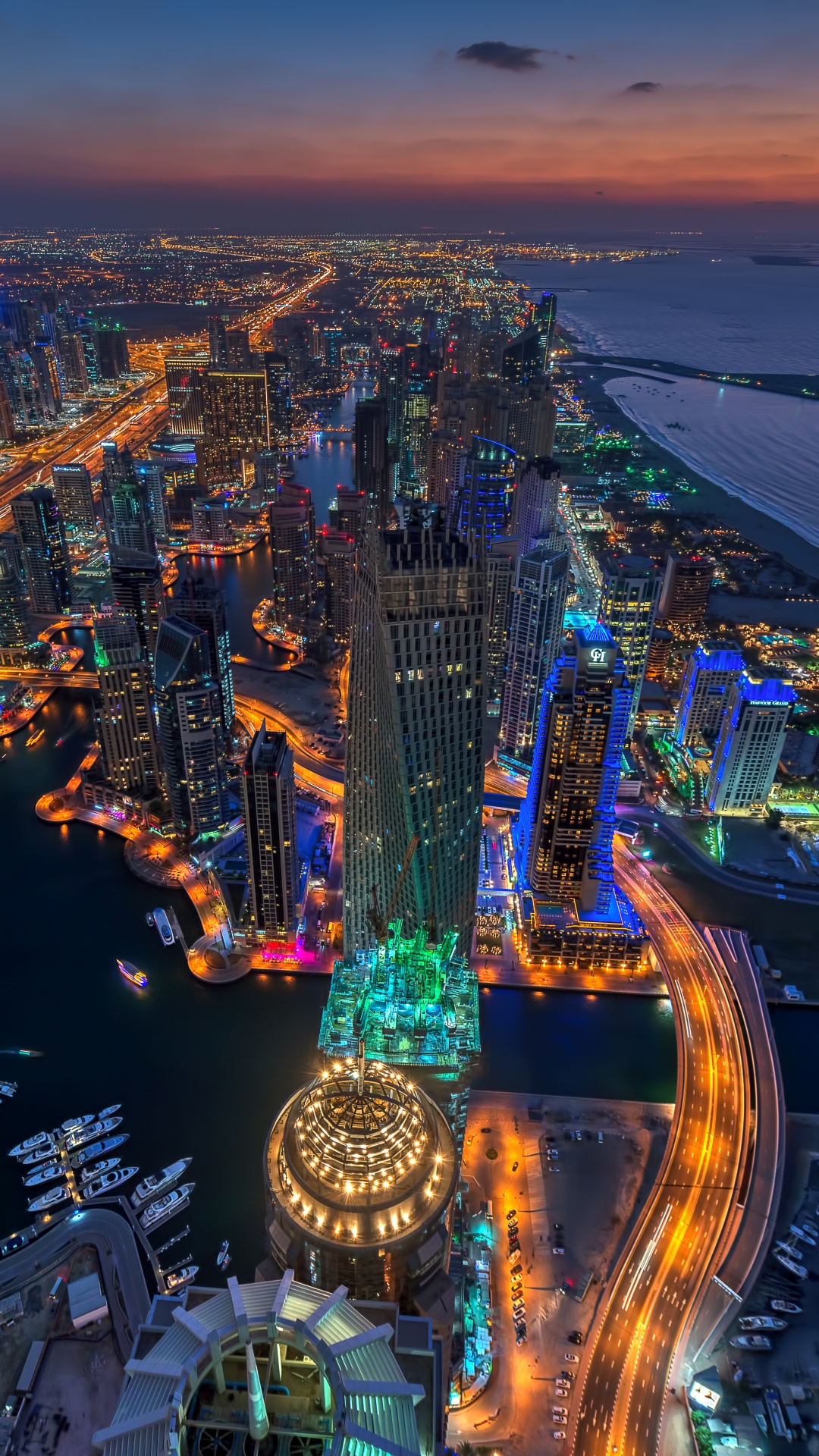 Обои городской пейзаж, город, городской район, метрополия, ориентир в разрешении 1080x1920