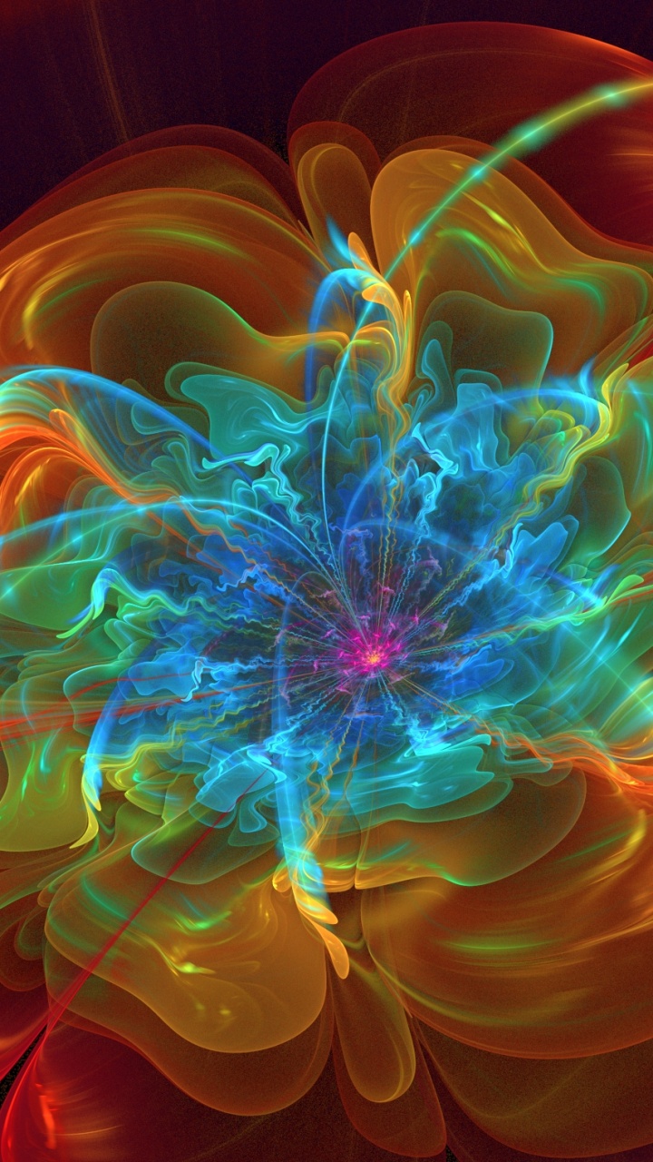 Обои фрактальное искусство, арт, свет, графика, искусство в разрешении 720x1280