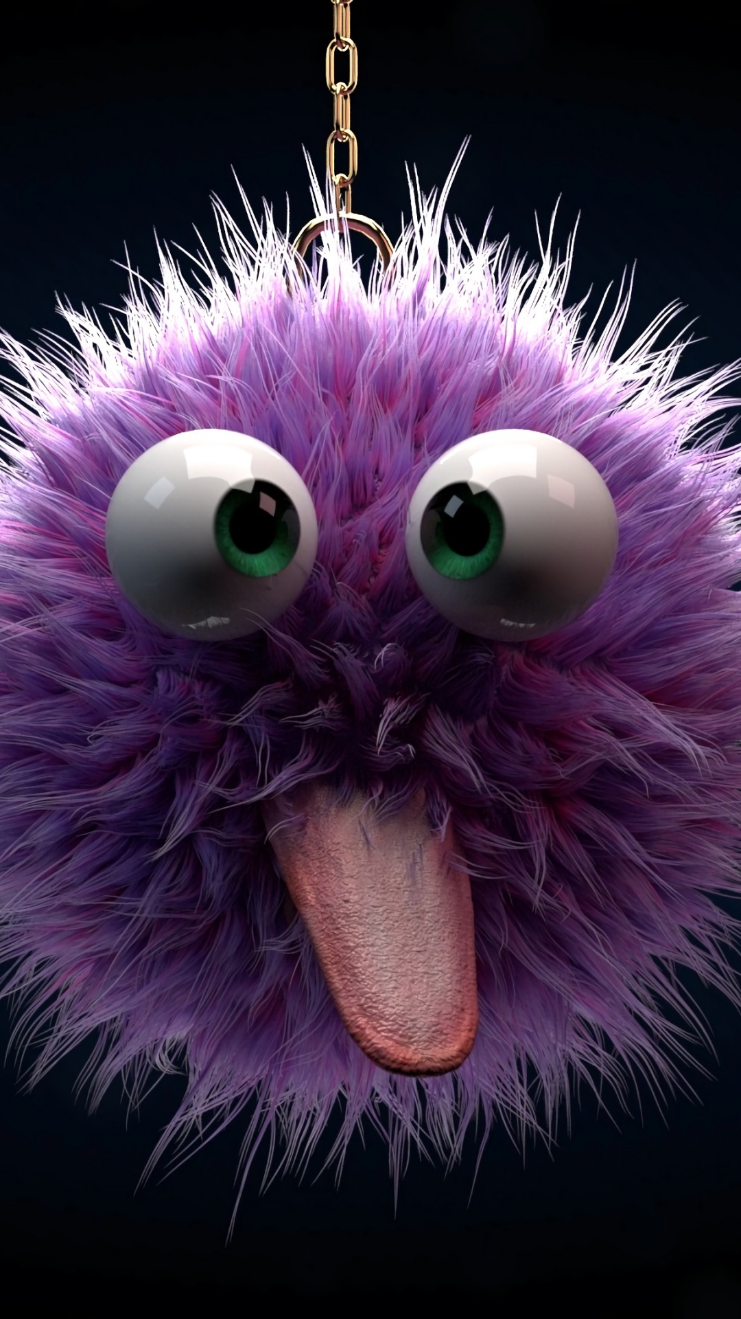 Обои Фиолетовый, пурпур, розовый, мех, модный аксессуар в разрешении 1080x1920