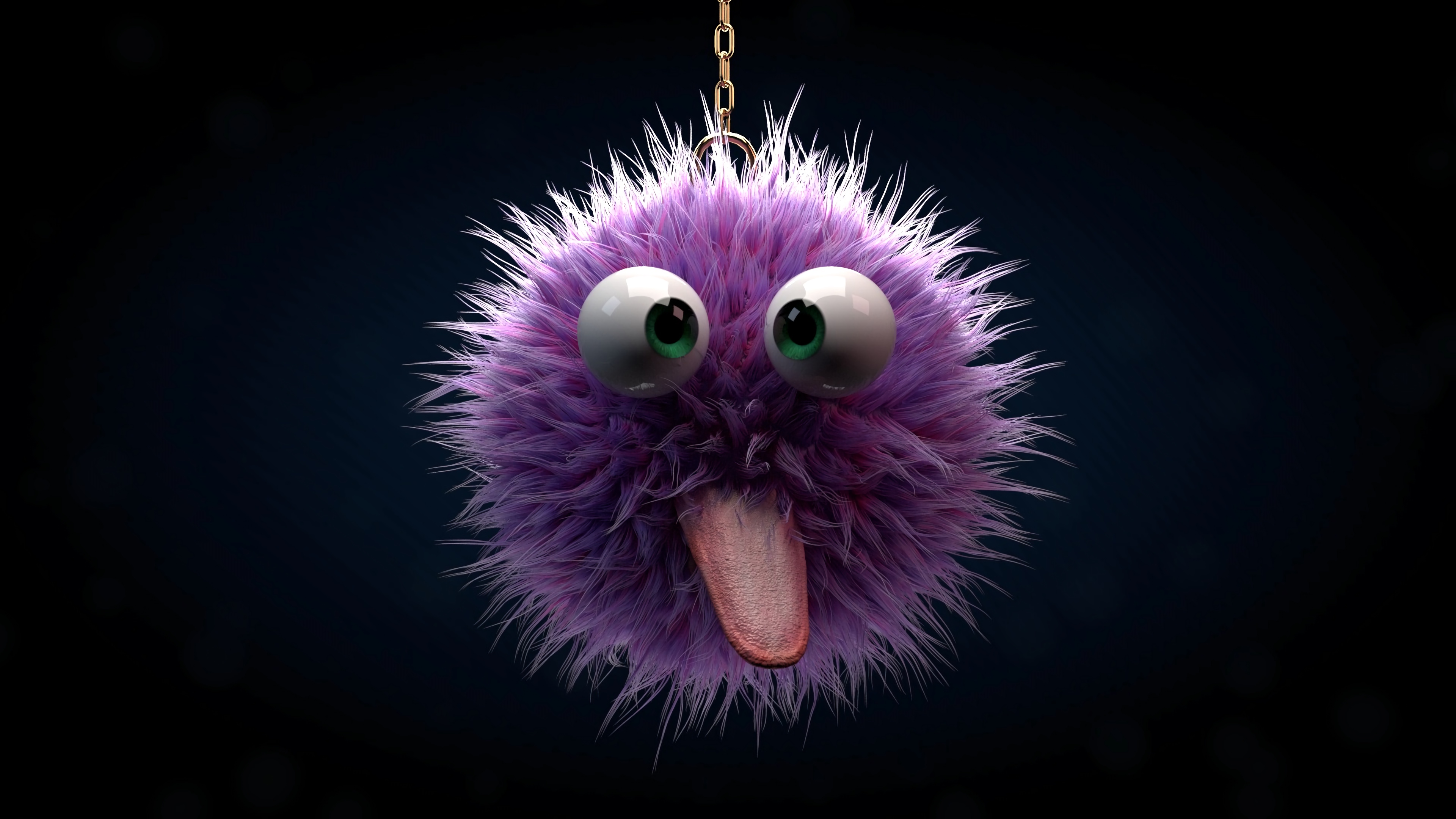 Обои Фиолетовый, пурпур, розовый, мех, модный аксессуар в разрешении 3840x2160