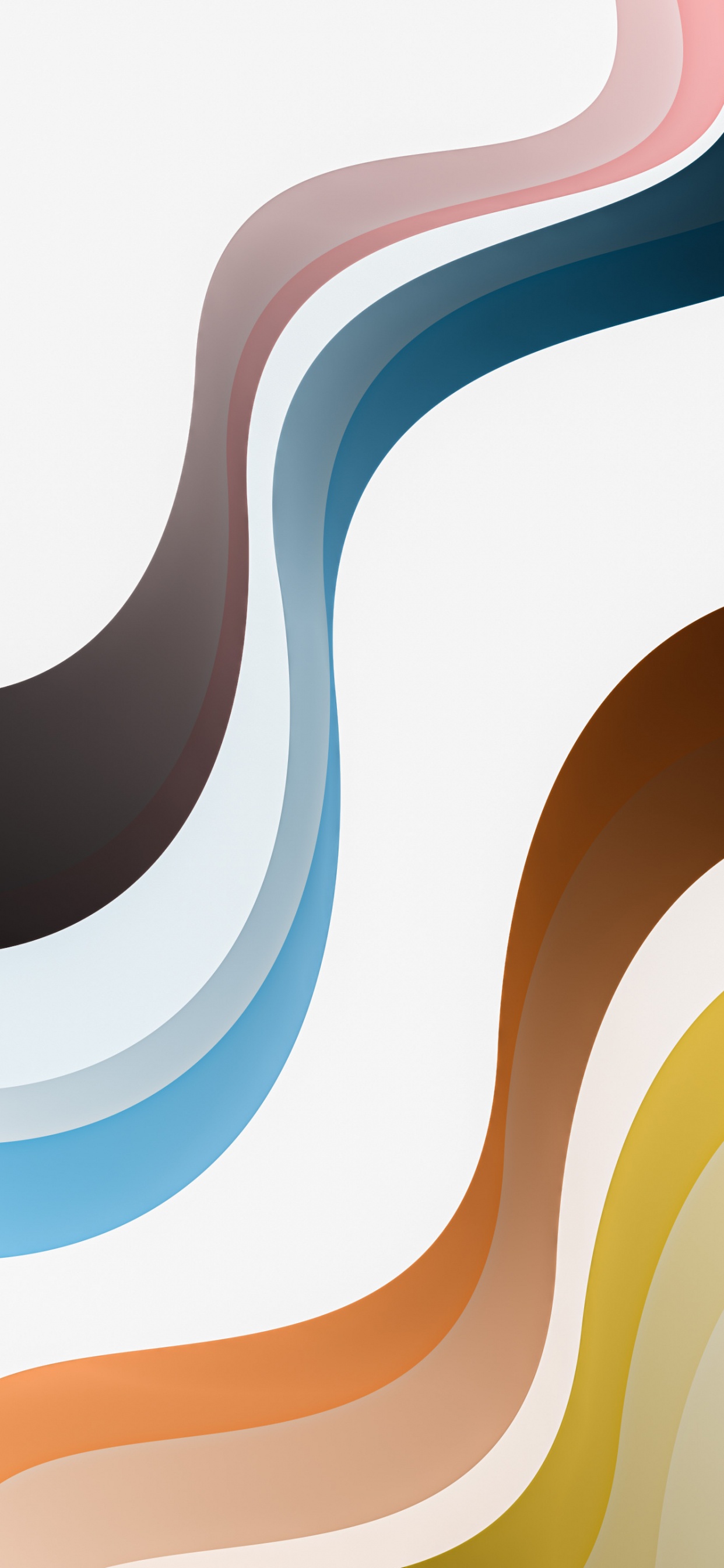 Обои Оранжевый цвет, арт, узор, склон, электрик в разрешении 1242x2688