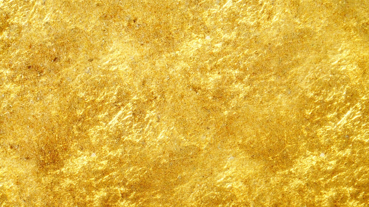 Обои золото, сусальное золото, желтый, узор, текстура в разрешении 1280x720