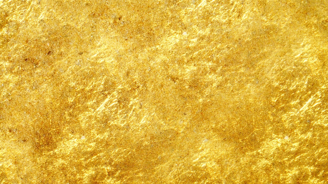 Обои золото, сусальное золото, желтый, узор, текстура в разрешении 1366x768