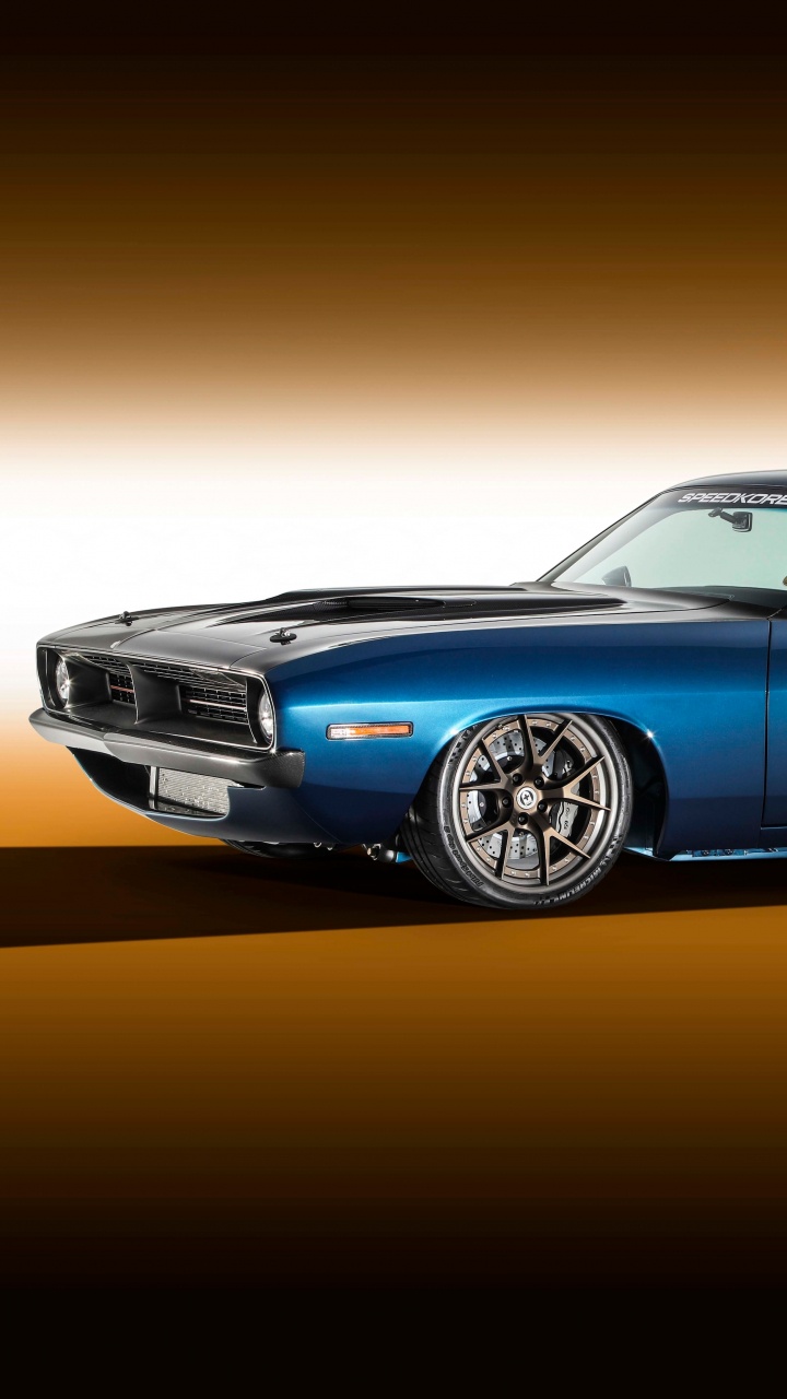 Обои Плимут Барракуда, авто, Плимут, мускул кар, классический автомобиль в разрешении 720x1280