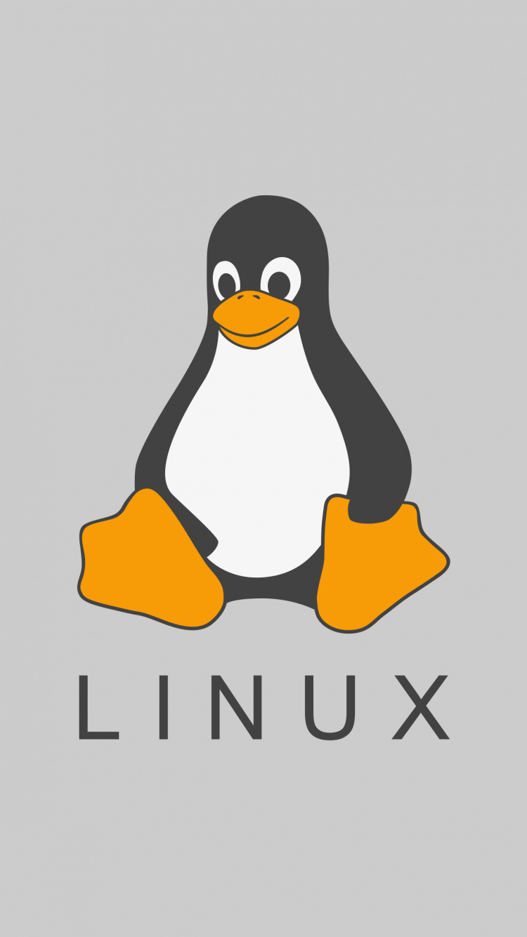 Обои linux, смокинг, ubuntu, нелетающая птица, птица в разрешении 750x1334