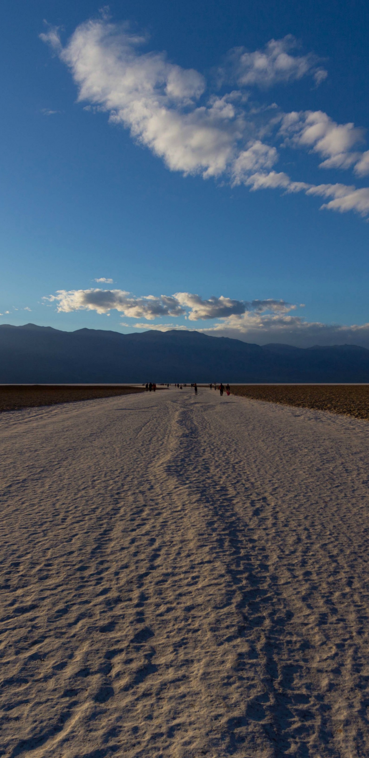 Обои горизонт, облако, пустыня, экорегион, пейзаж в разрешении 1440x2960