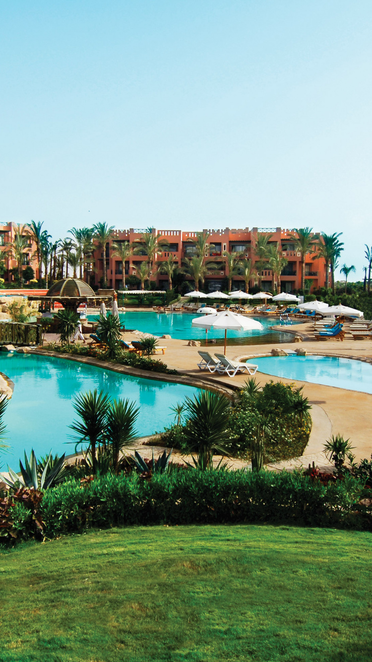 Обои Рехана Роял Бич Резорт, Рехана Шарм Резорт, прибежище, плавательный бассейн, отпуск в разрешении 750x1334