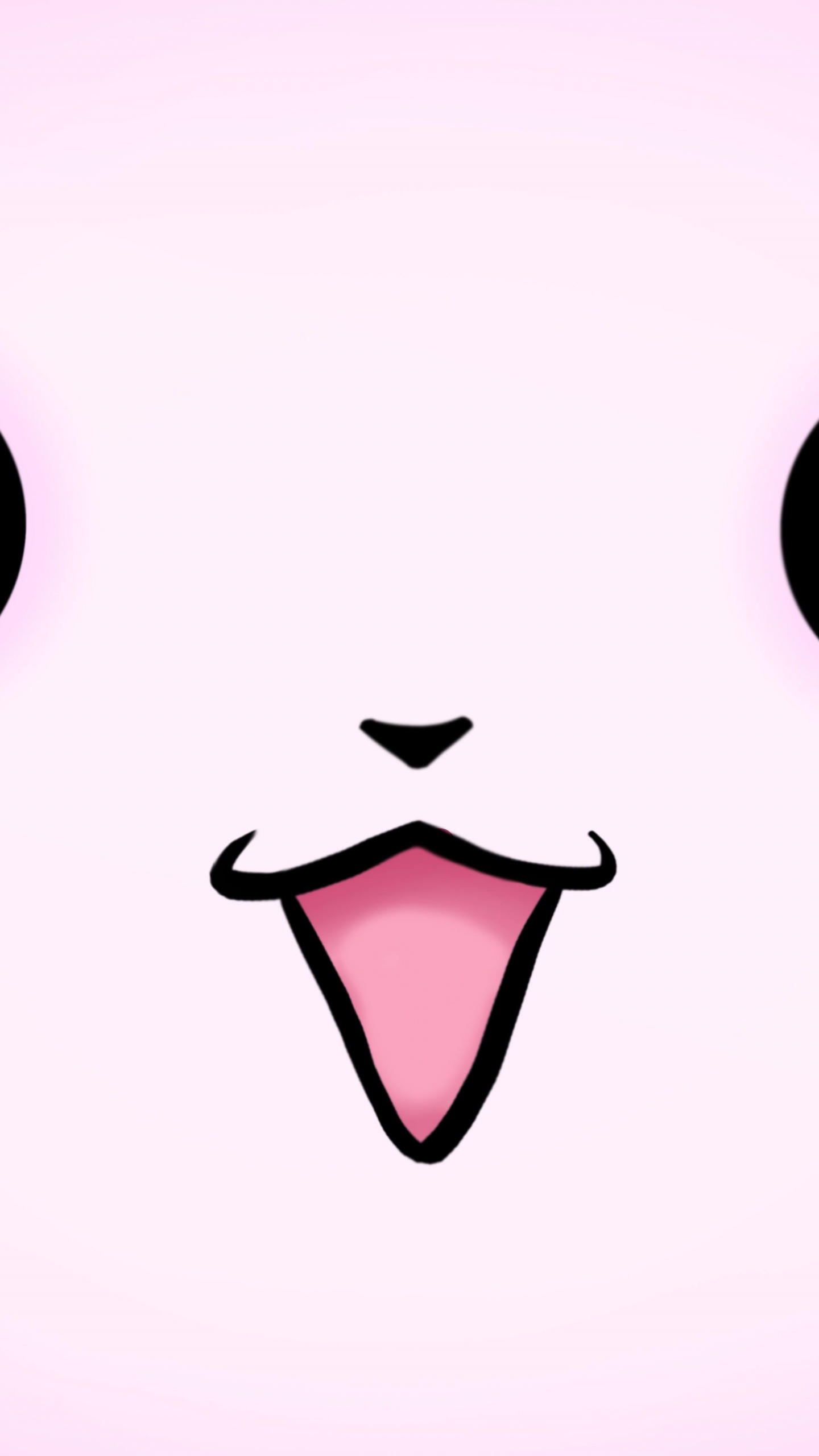 Обои Кавайная, аниме, розовый, мимика, мультфильм в разрешении 1440x2560