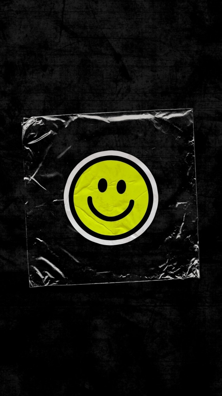 Обои улыбчивый, смайлик, прямоугольник, арт, звуковое оборудование в разрешении 720x1280