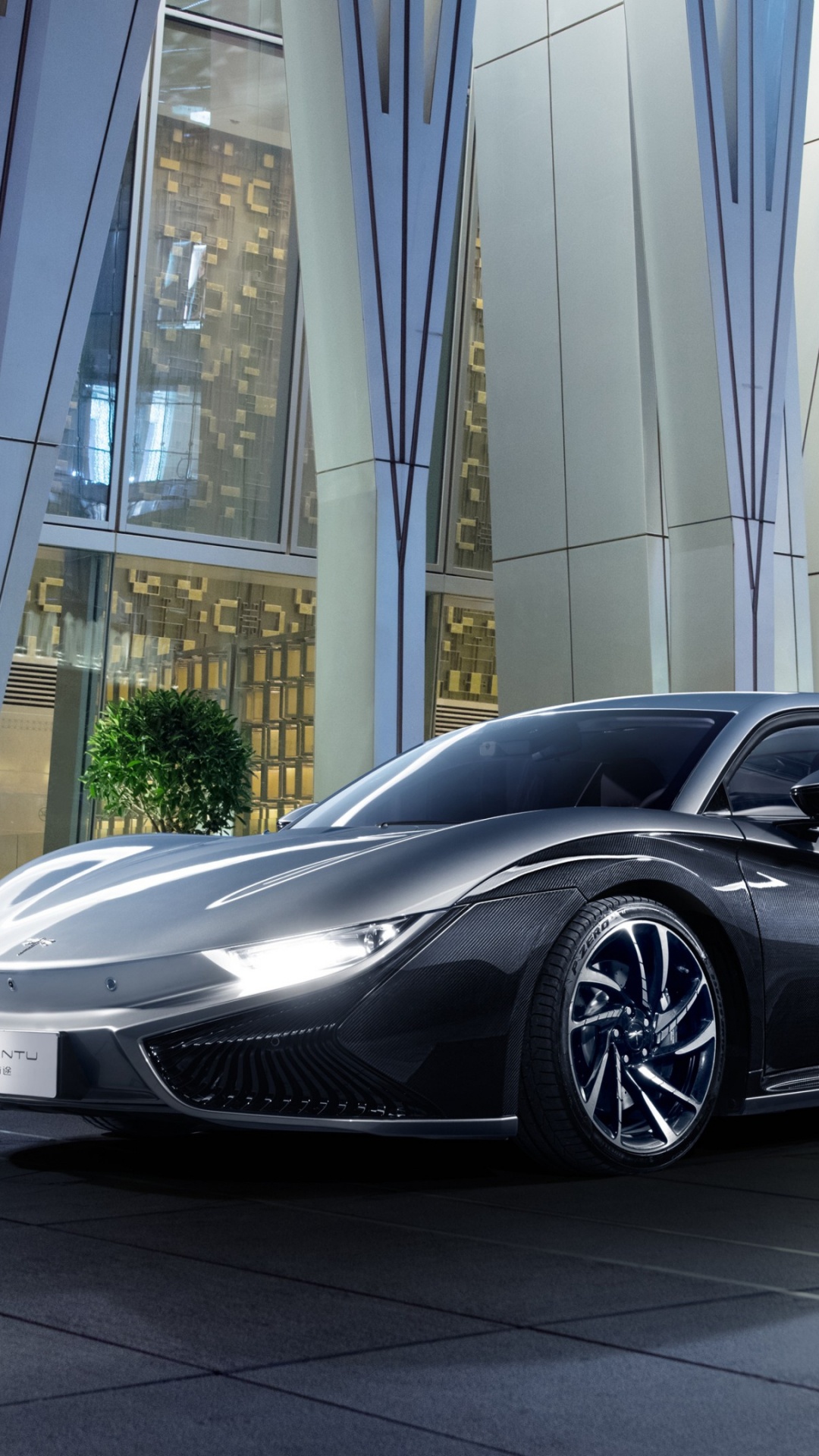 Обои легковые автомобили, спорткар, нью-йоркский международный автосалон, Авто Шанхай, qiantu k50 в разрешении 1080x1920