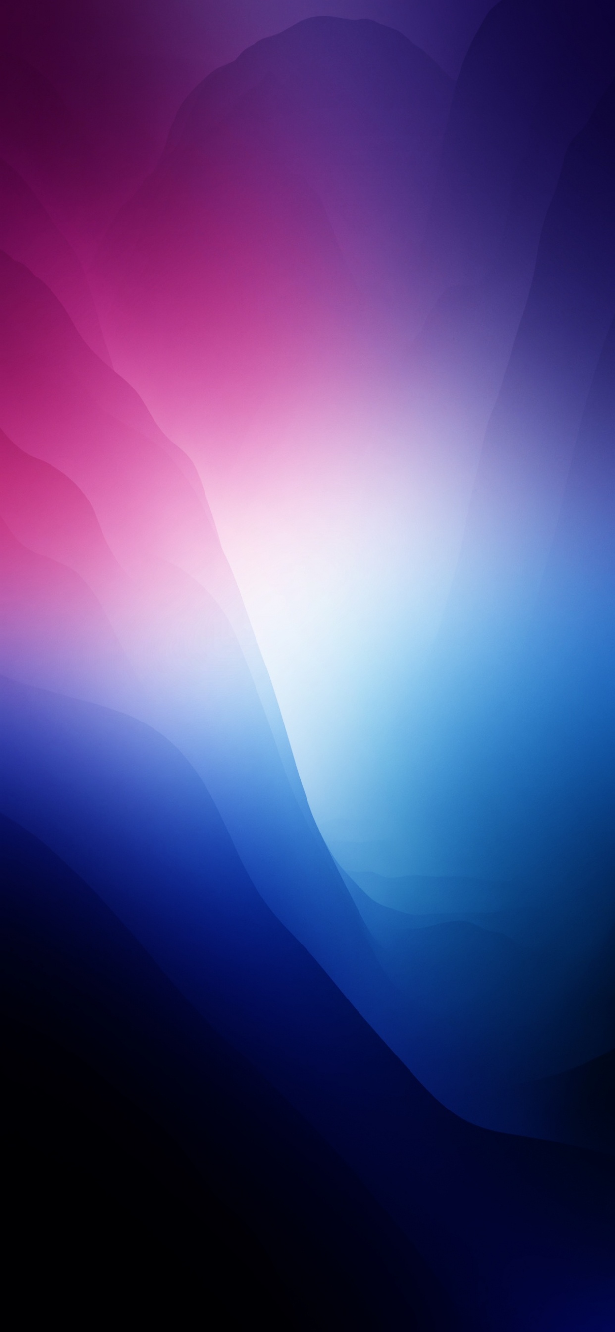 Обои атмосфера, пурпур, Фиолетовый, арт, горизонт в разрешении 1242x2688