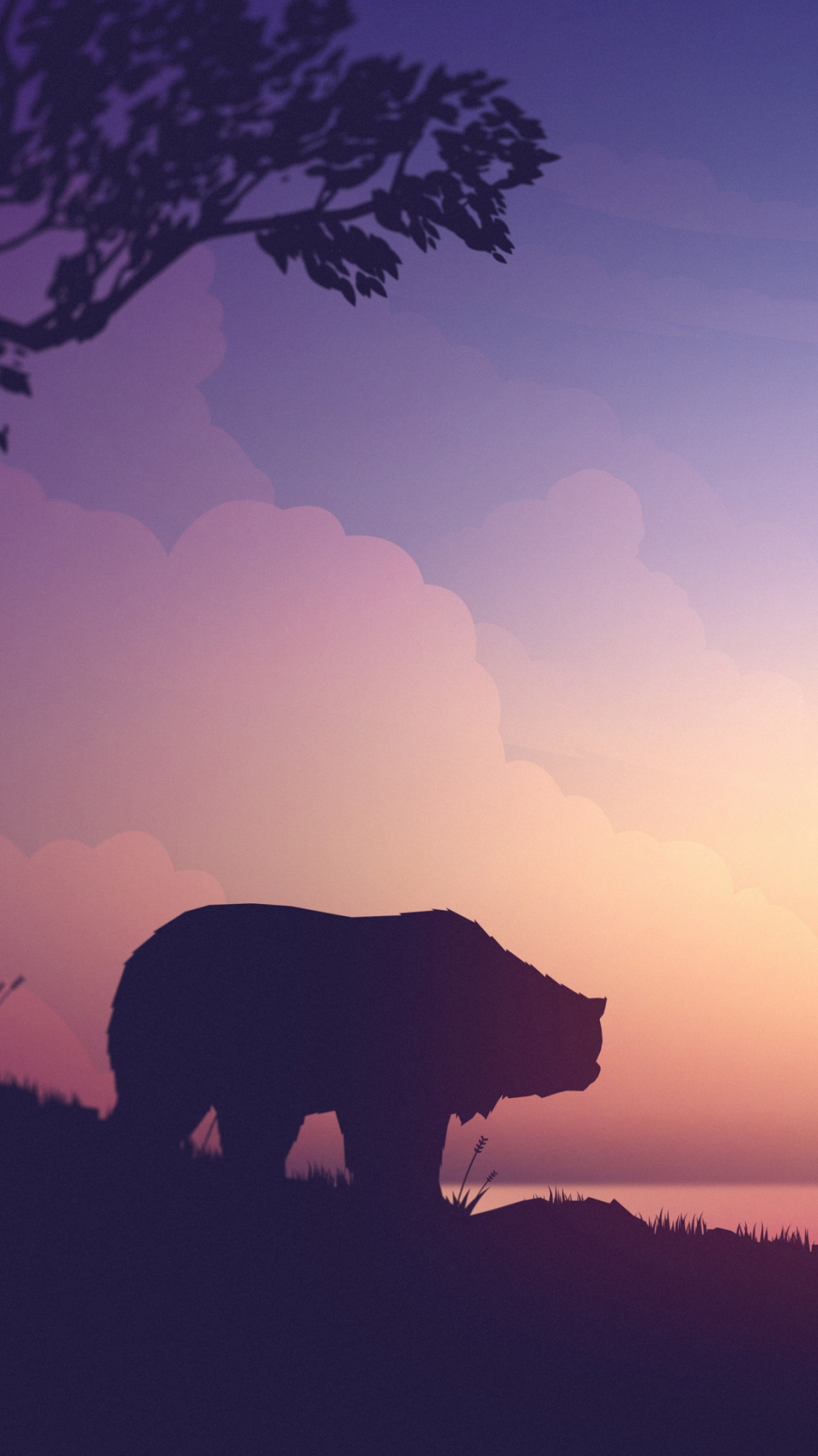 Обои восход солнца, послесвечение, закат, утро, горизонт в разрешении 1080x1920