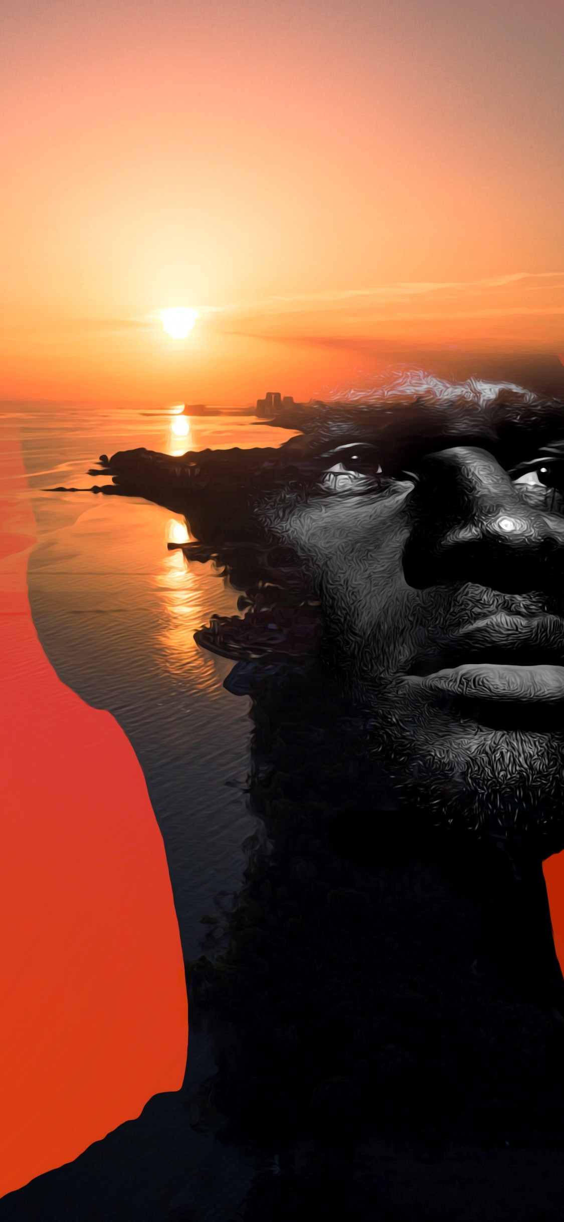 Обои арт, графический дизайн, дизайн, Создайте, вода в разрешении 1125x2436