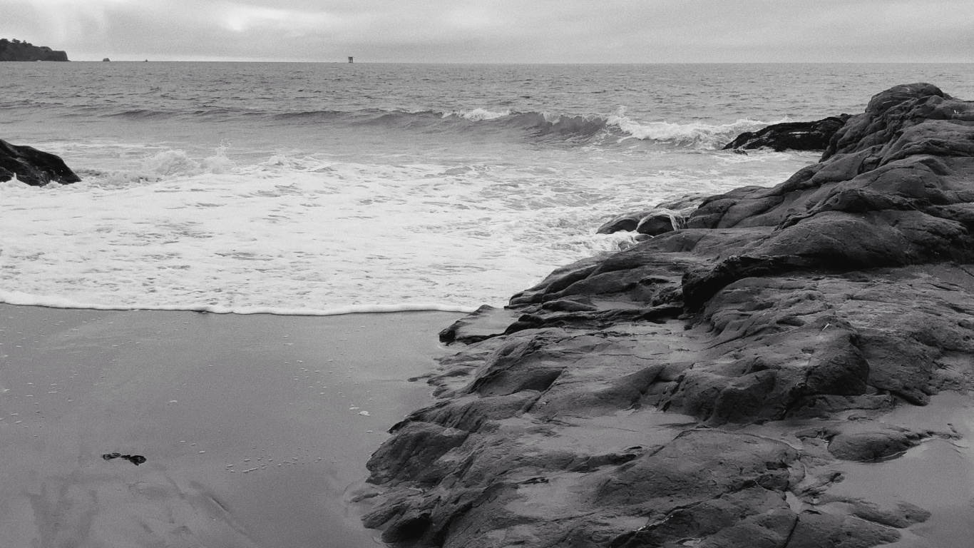 Обои море, жидкость, жидкий, океан, побережье в разрешении 1366x768