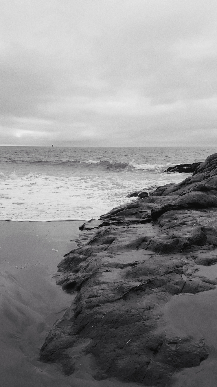 Обои море, жидкость, жидкий, океан, побережье в разрешении 750x1334