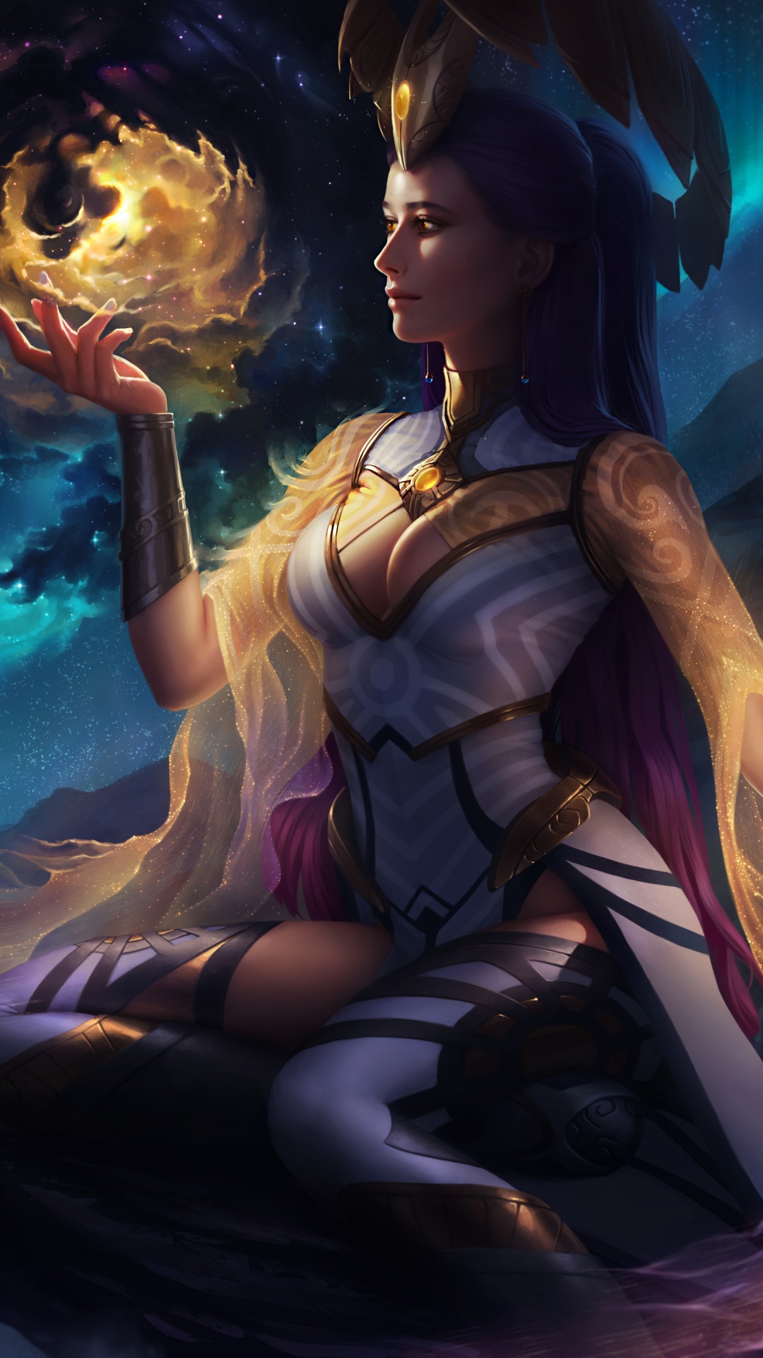 Обои иллюстрация, арт, фэнтези, мифология, приключенческая игра в разрешении 1080x1920