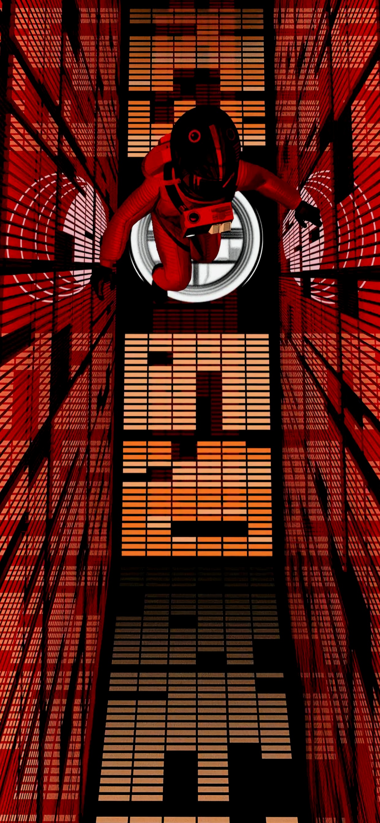 Обои Научная фантастика, постер, Постер фильма, Апельсин, красный цвет в разрешении 1242x2688