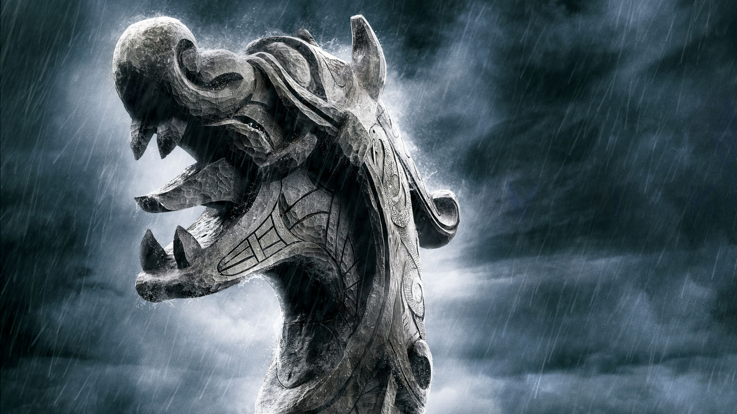 Обои варяг, мифология, драккар, живая природа, мифическое существо в разрешении 2560x1440