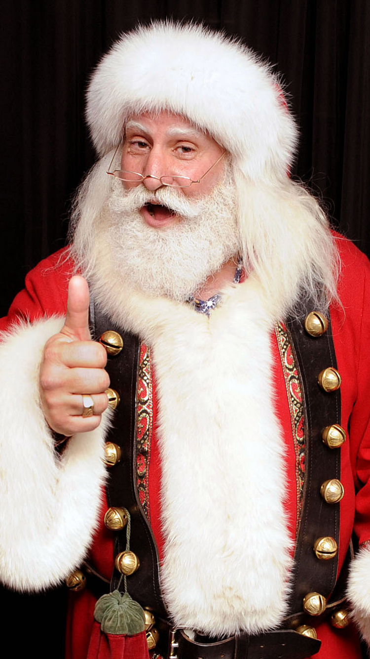 Обои Санта-Клаус, Рождественский день, Северный полюс, Северный олень, Рождество в разрешении 750x1334