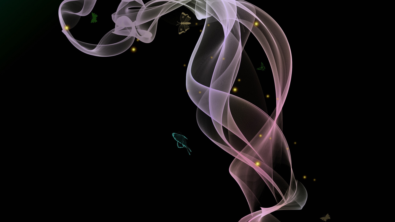 Обои иллюстрация, графический дизайн, абстракция, дым, ладан в разрешении 1366x768